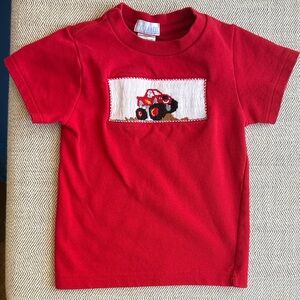 Vive La Fete T-Shirt with Monster Truck Smocking